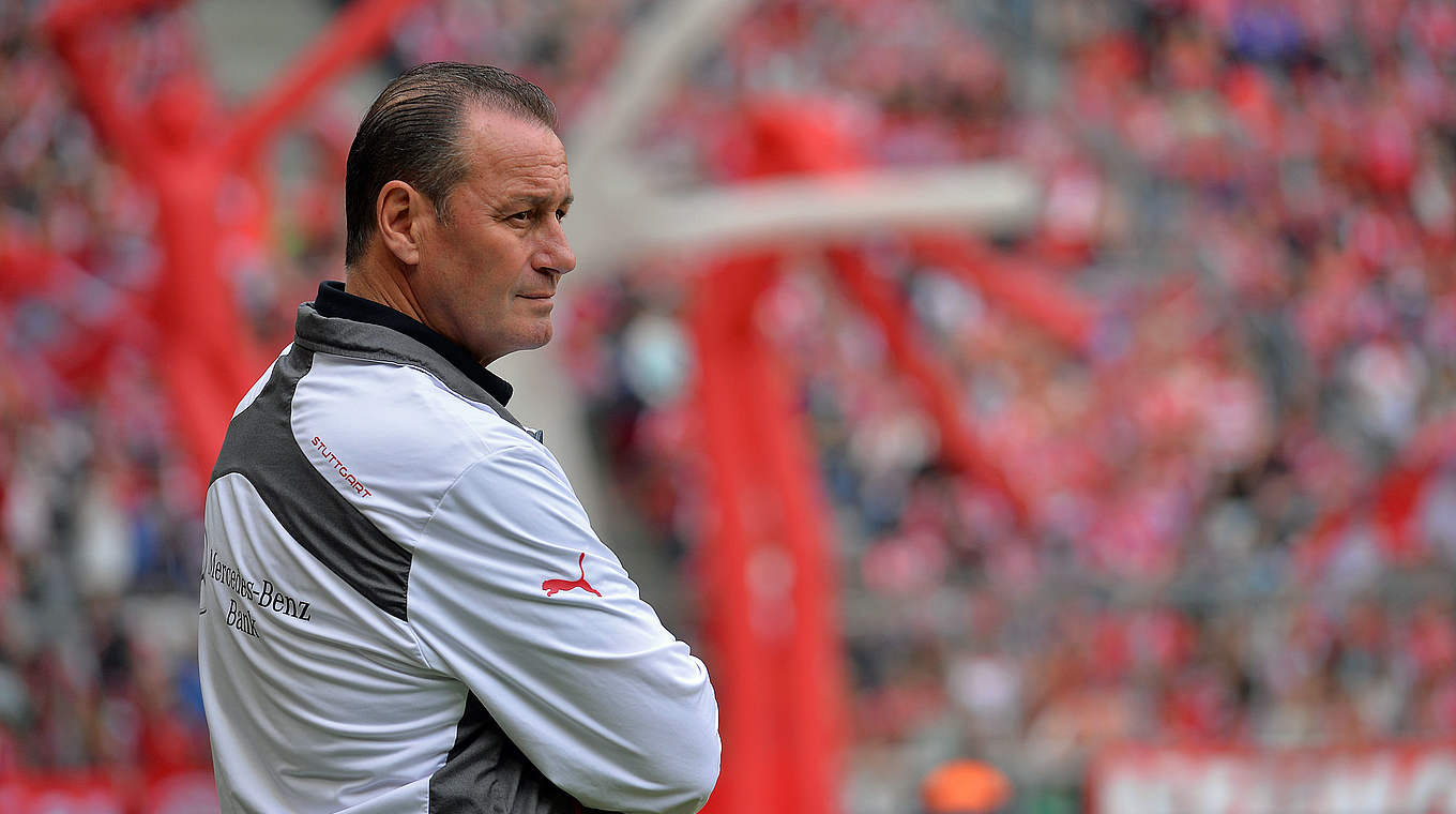 This will be Huub Stevens' second time in charge of VfB Stuttgart © 2014 Getty Images