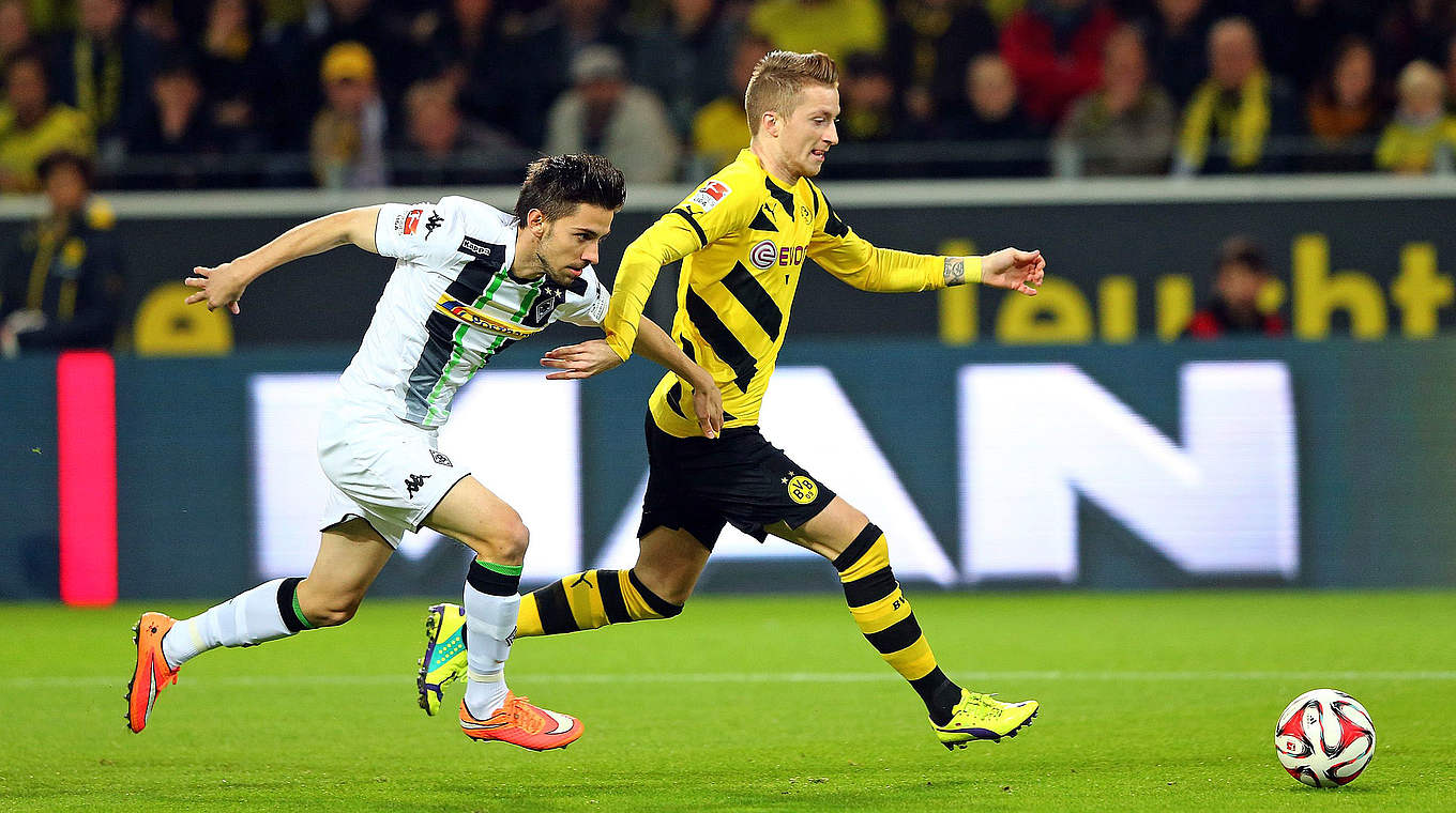 Korb (l.) gegen Dortmunds Reus: "Es gibt noch einiges zu verbessern" © 2014 Getty Images