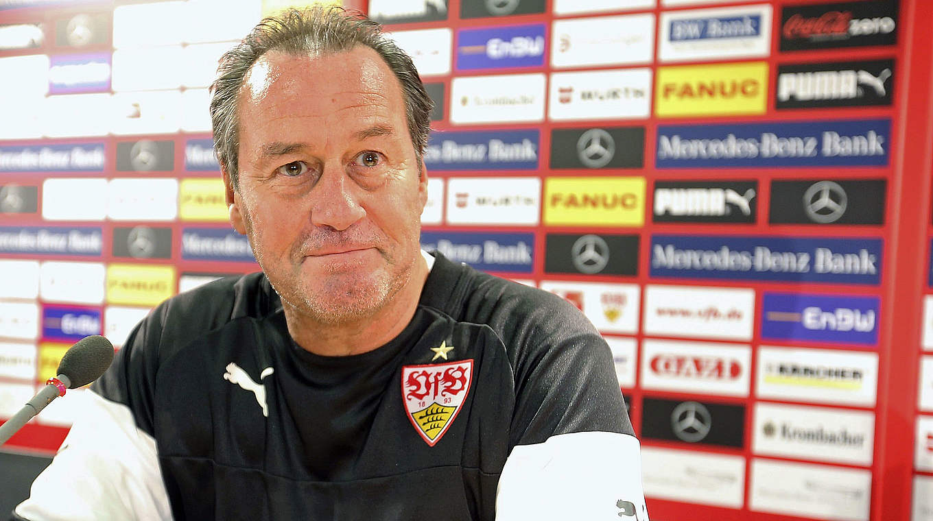 "Es kitzelt wieder": der neue VfB-Coach Huub Stevens © 2014 Getty Images