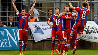 Zuhause seit sechs Partien ohne Punktverlust: Die Reserve des FC Bayern © 2014 Getty Images
