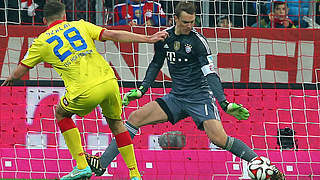 Zwölf Spieltage, drei Gegentore: Bayern-Keeper Manuel Neuer auf Rekordkurs © 2014 Getty Images