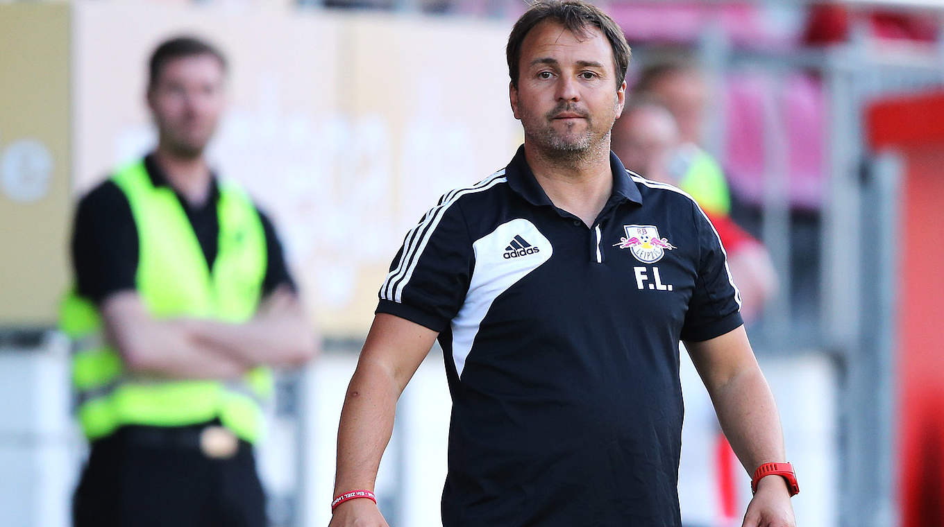 Remis gegen Meppen: RB Trainer Frank Leicht © 2014 Getty Images