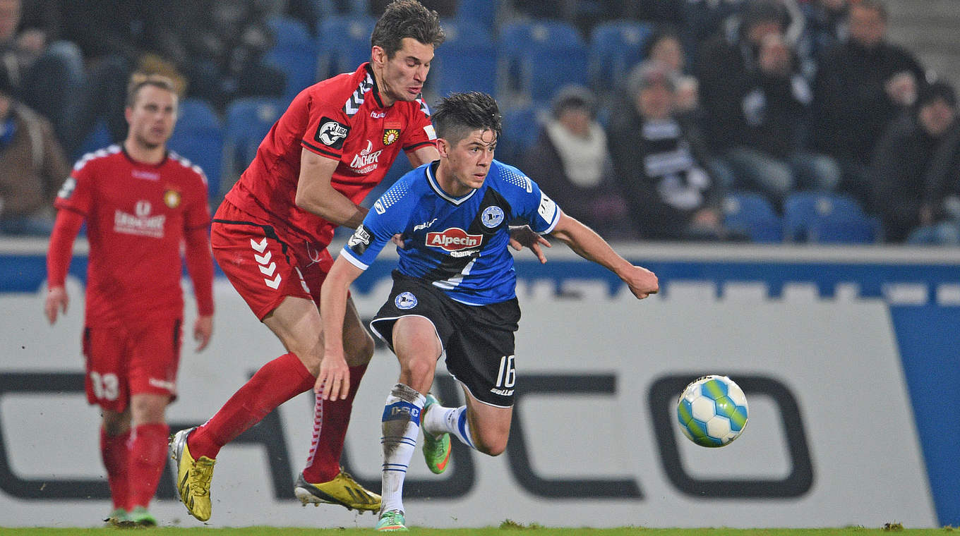 Stürmte an die Spitze: Arminia Bielefeld © 2014 Getty Images