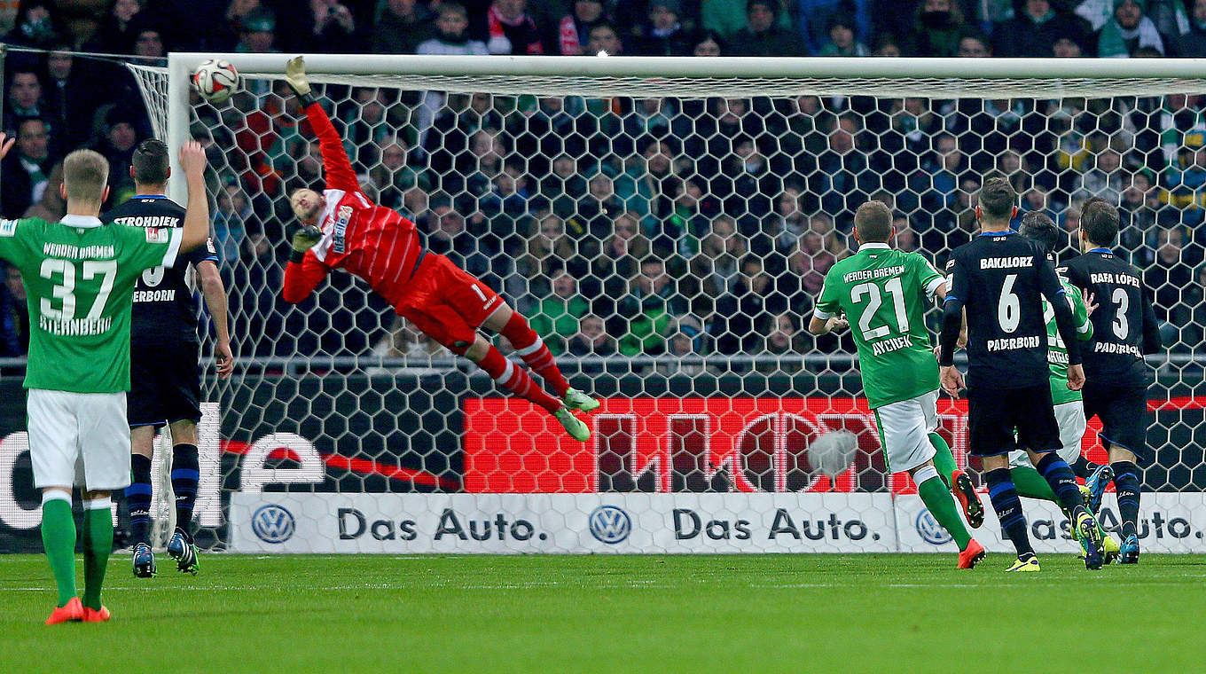 Zlatko Junuzovic got on the scoresheet in Bremen's 4-0 win against Paderborn © 2014 Getty Images