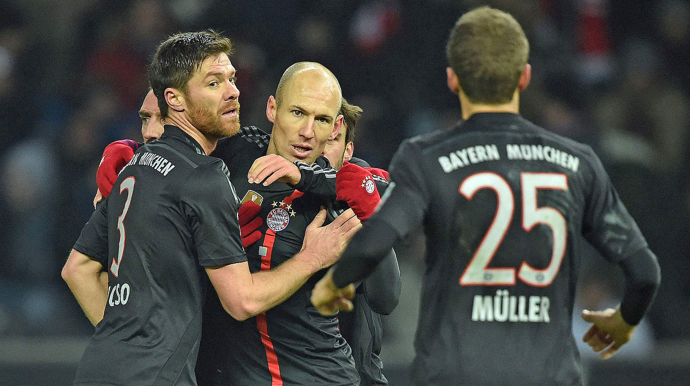Arjen Robben's goal was enough for a Bayern win over Hertha © 2014 Getty Images