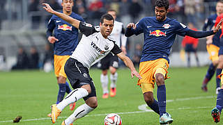 Sandhausen and RB Leipzig played out a goalless draw © 2014 Getty Images