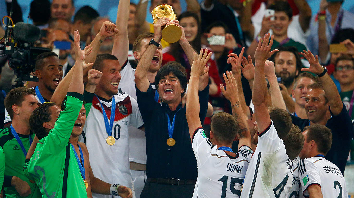 Löw's career high: World Champions in Brasil © 2014 Getty Images