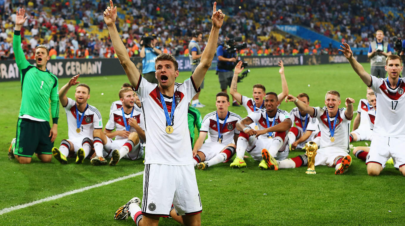 Wichtiges Element beim Gewinn der Weltmeisterschaft: Thomas Müller © 2014 Getty Images