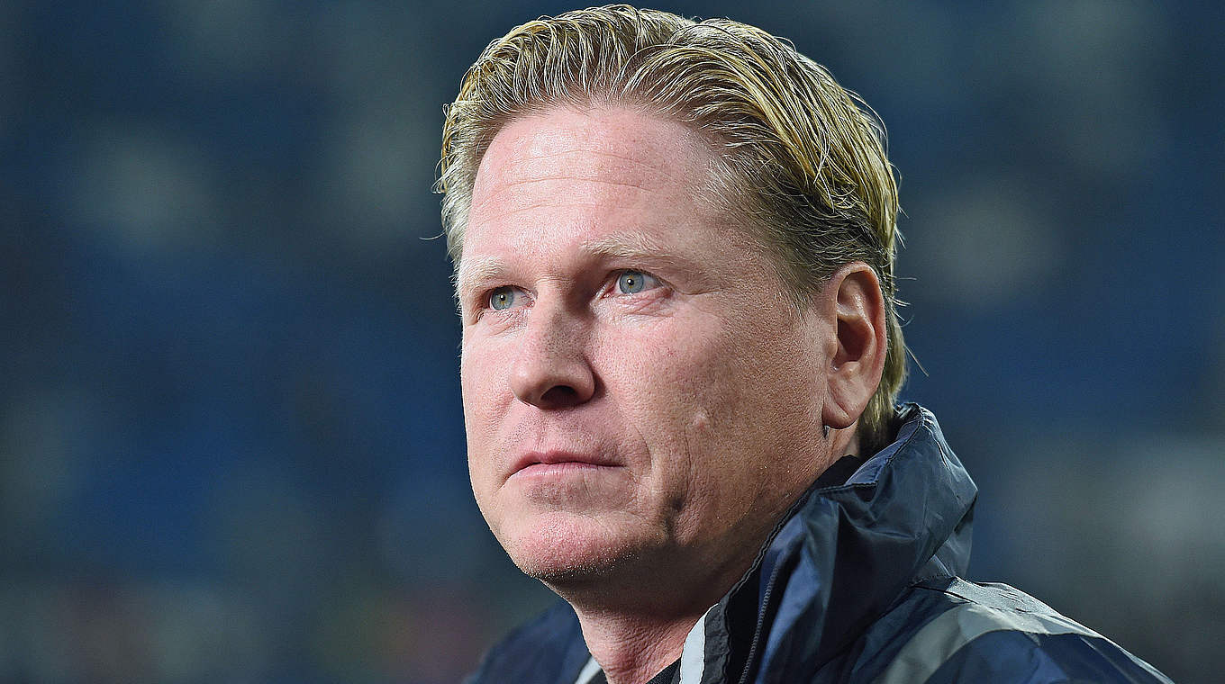 Hoffenheim's manager Markus Gisdol is looking for three more points. © 2014 Getty Images