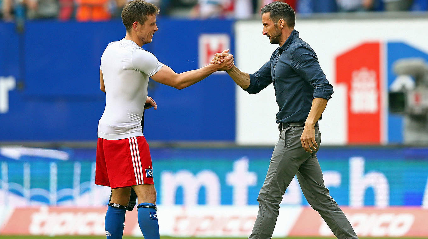 "Der Trainer hat viel ausprobiert": Müller und Coach Joe Zinnbauer (r.) © 2014 Getty Images