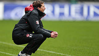 Grübelnd: FCK-Trainer Fünfstück muss gegen Mannheim Johannes Reichert ersetzen © 2013 Getty Images