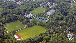 Das Gelände: die Sportschule Schöneck im Luftbild © dfb