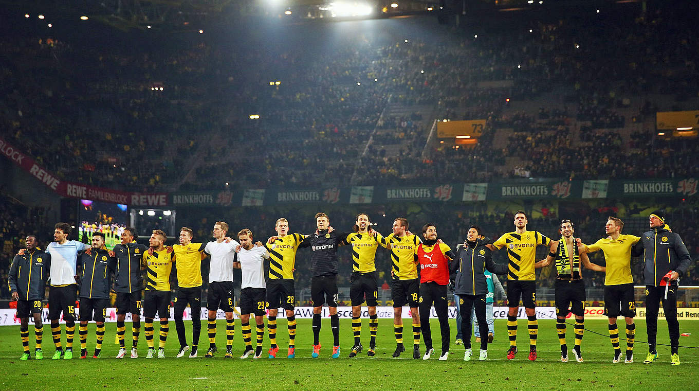 Dortmund now have 14 points after 14 matchdays © 2014 Getty Images