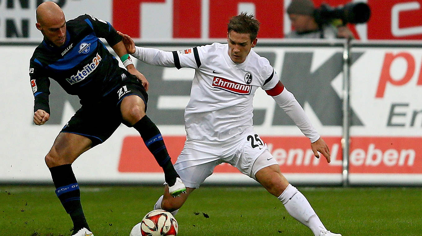 The only draw of the day came between Paderborn and Freiburg © 2014 Getty Images