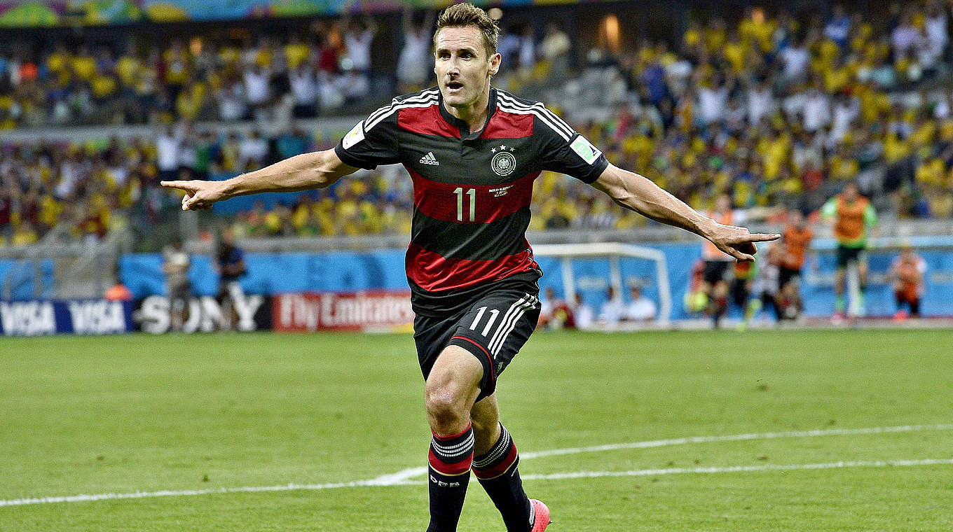 Klose im WM-Halbfinale 2014: "Es ist etwas Unglaubliches - 16 Tore, davon träumt man" © imago/Gribaudi/ImagePhoto