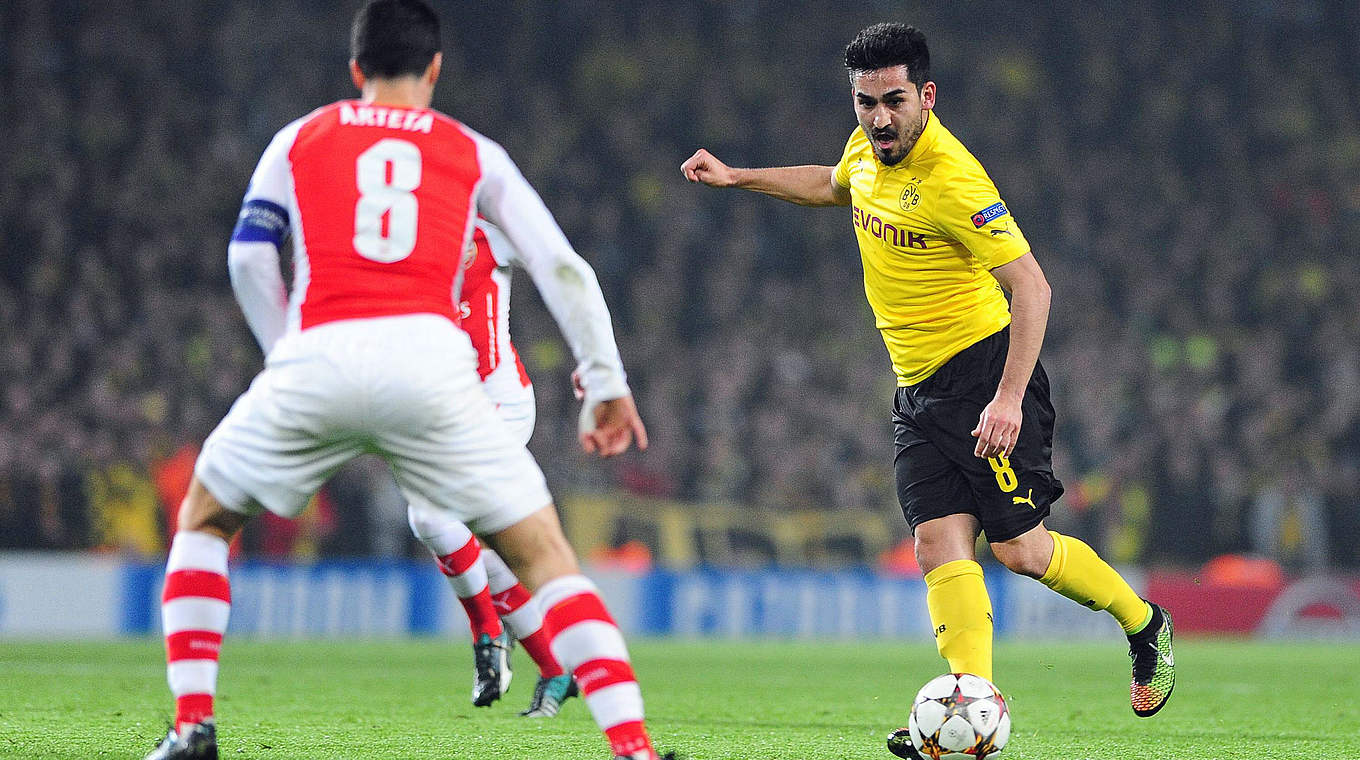 In the loss against FC Arsenal: Gündogan against Arteta. © imago/Revierfoto