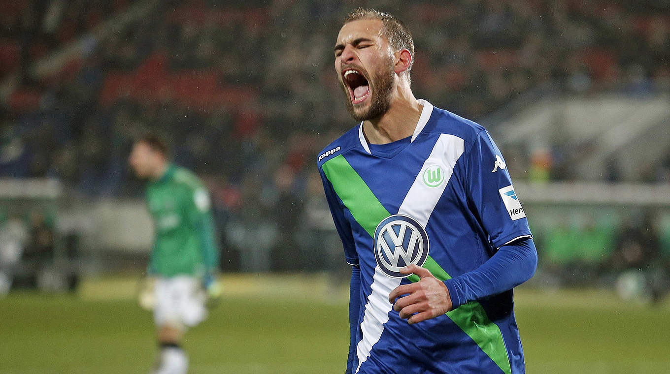 Mit Wolfsburg im Erfolgsrausch: Angreifer Bas Dost © 2014 Getty Images