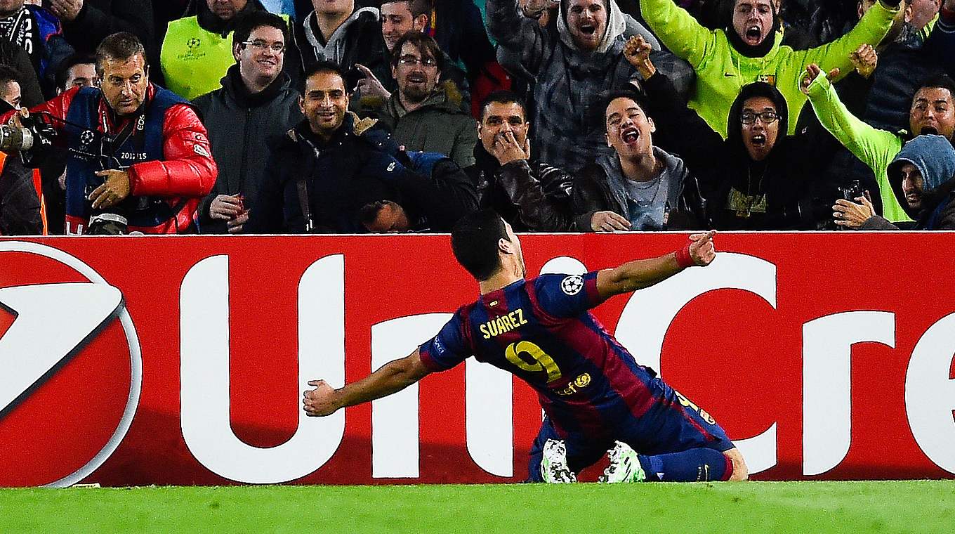 Doppelpack: Barcelonas Luis Suarez © 2014 Getty Images