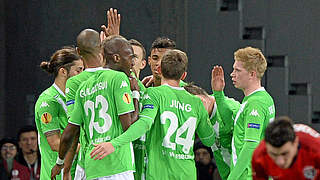 Drei Tore, drei Punkte und K.o.-Runde: der VfL Wolfsburg © AFP