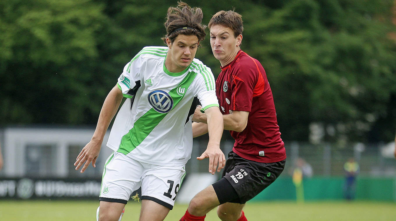 Doppelpack für Wolfsburg: Oskar Zawada (l.) © 2014 Getty Images