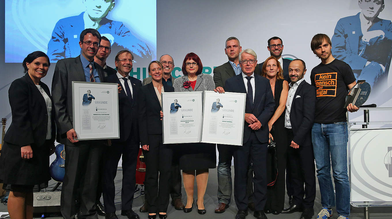 Stolze Gewinner bei der Preisverleihung 2014 in Nürnberg. © 2014 Getty Images