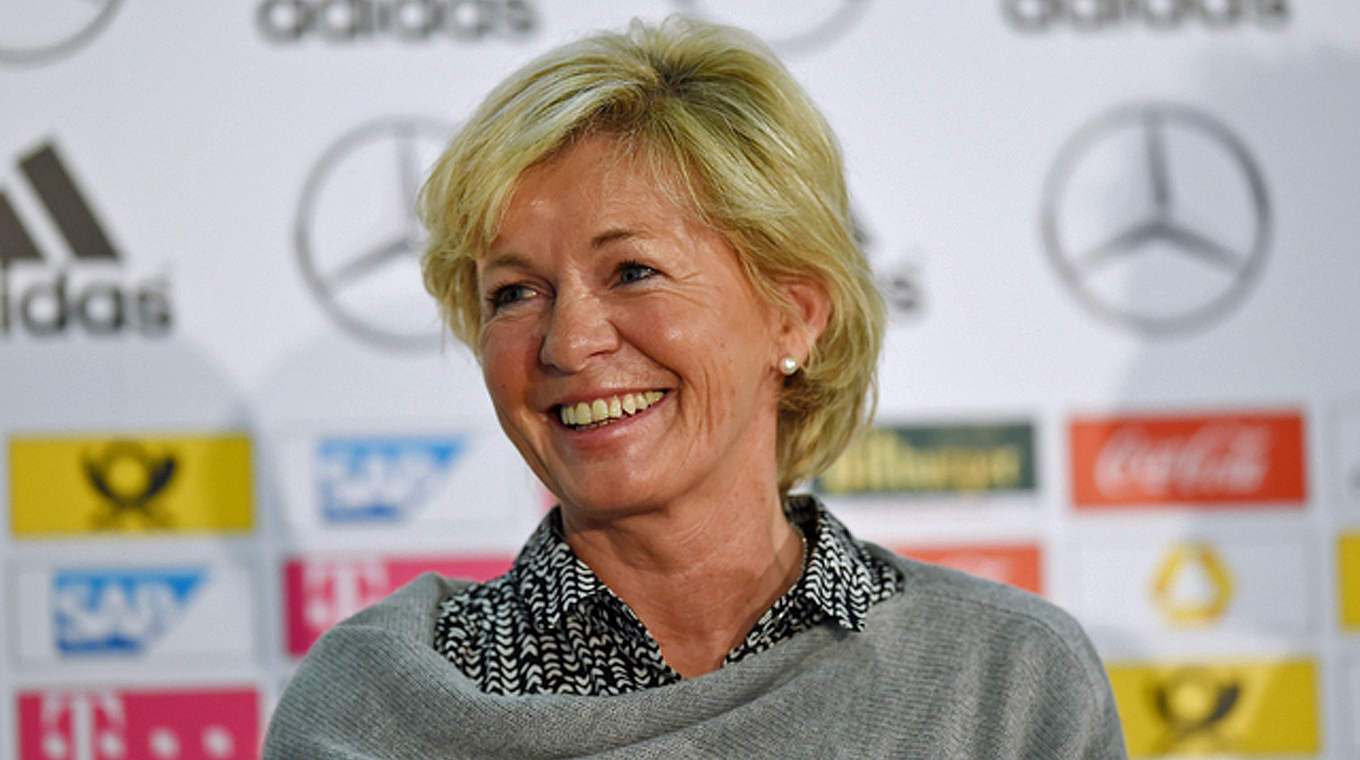 Bundestrainerin Silvia Neid: "Unser Traum ist es, Weltmeister zu werden" © GES
