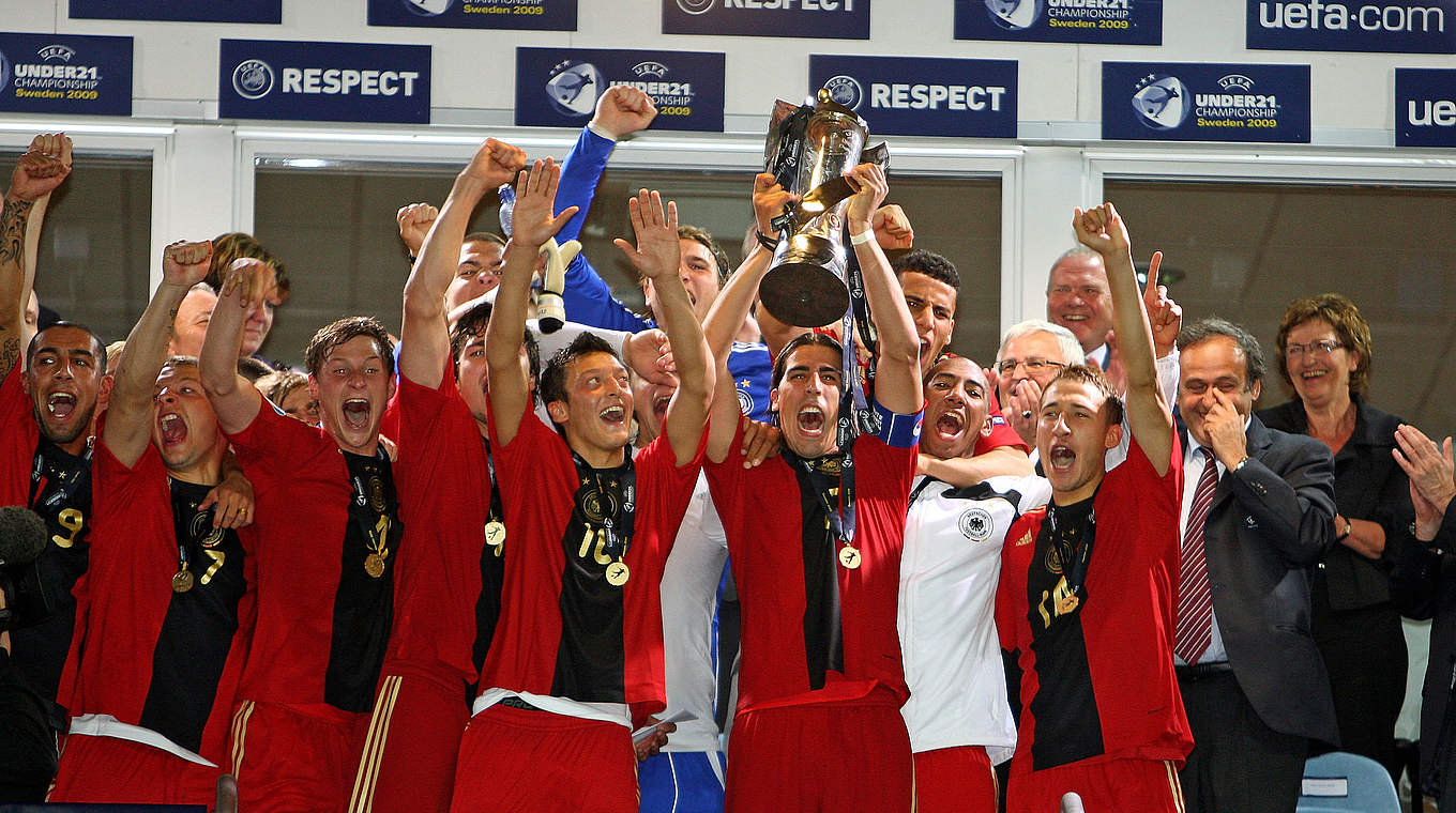 Vorbilder für die aktuelle U 21: die Europameister von 2009 um Khedira © 2009 Getty Images