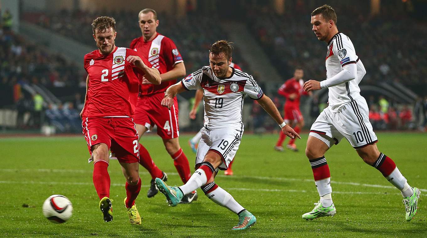 Mario Götze's class shone through with this goal against Gibraltar © Getty Images