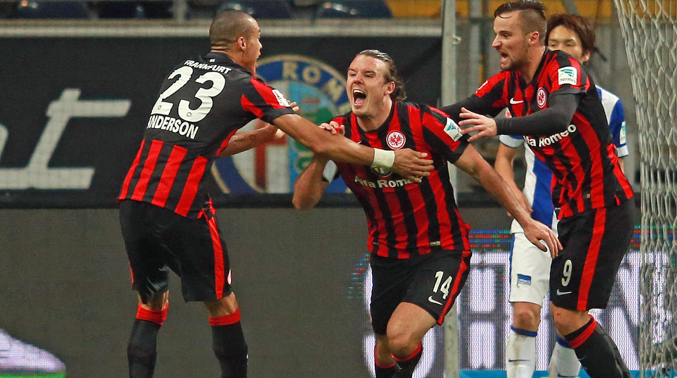 Rettet Frankfurt einen Punkt gegen Berlin: Alex Meier © 2014 Getty Images