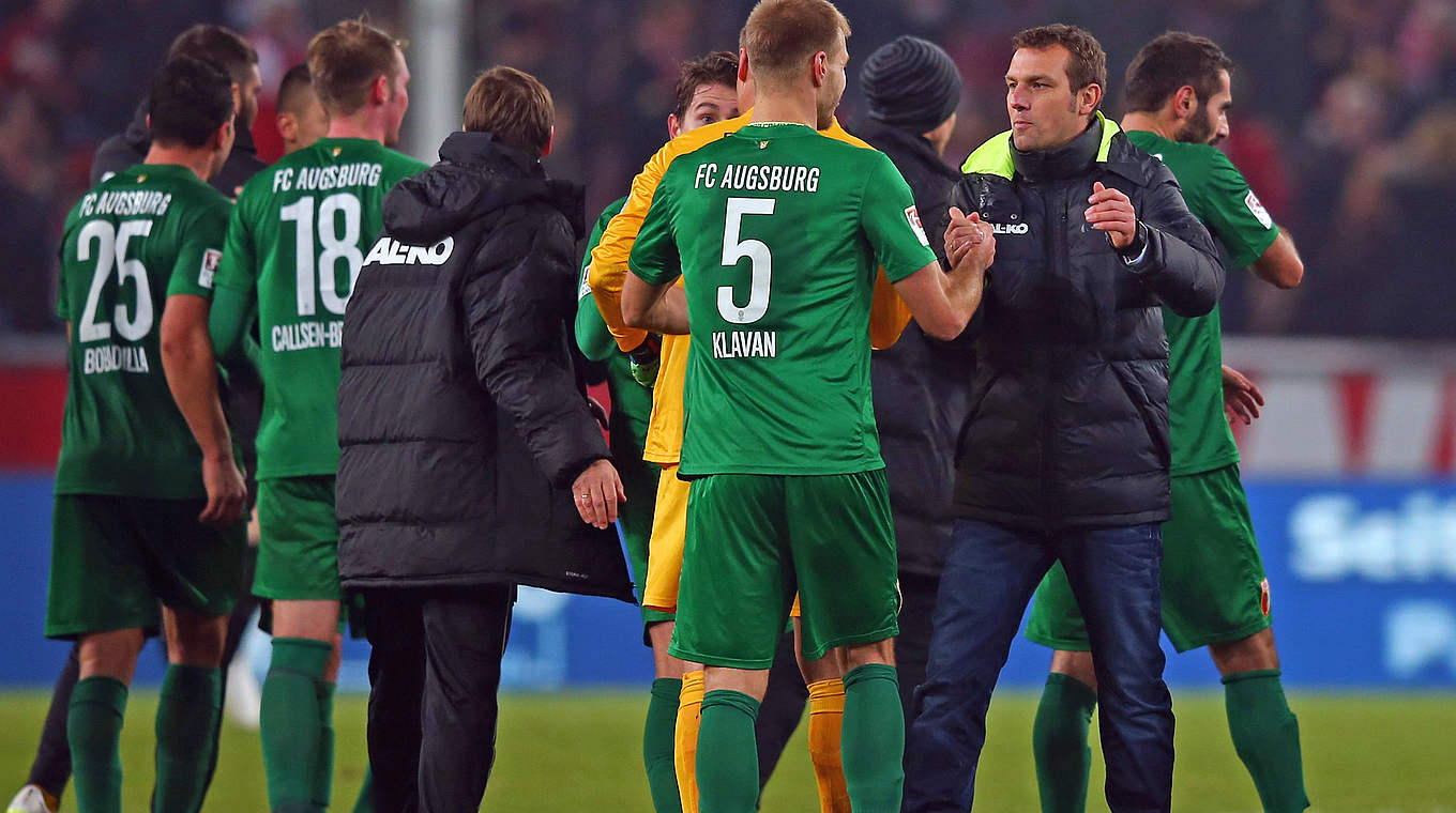 Sieg oder Niederlage: Augsburg noch ohne Unentschieden © 2014 Getty Images