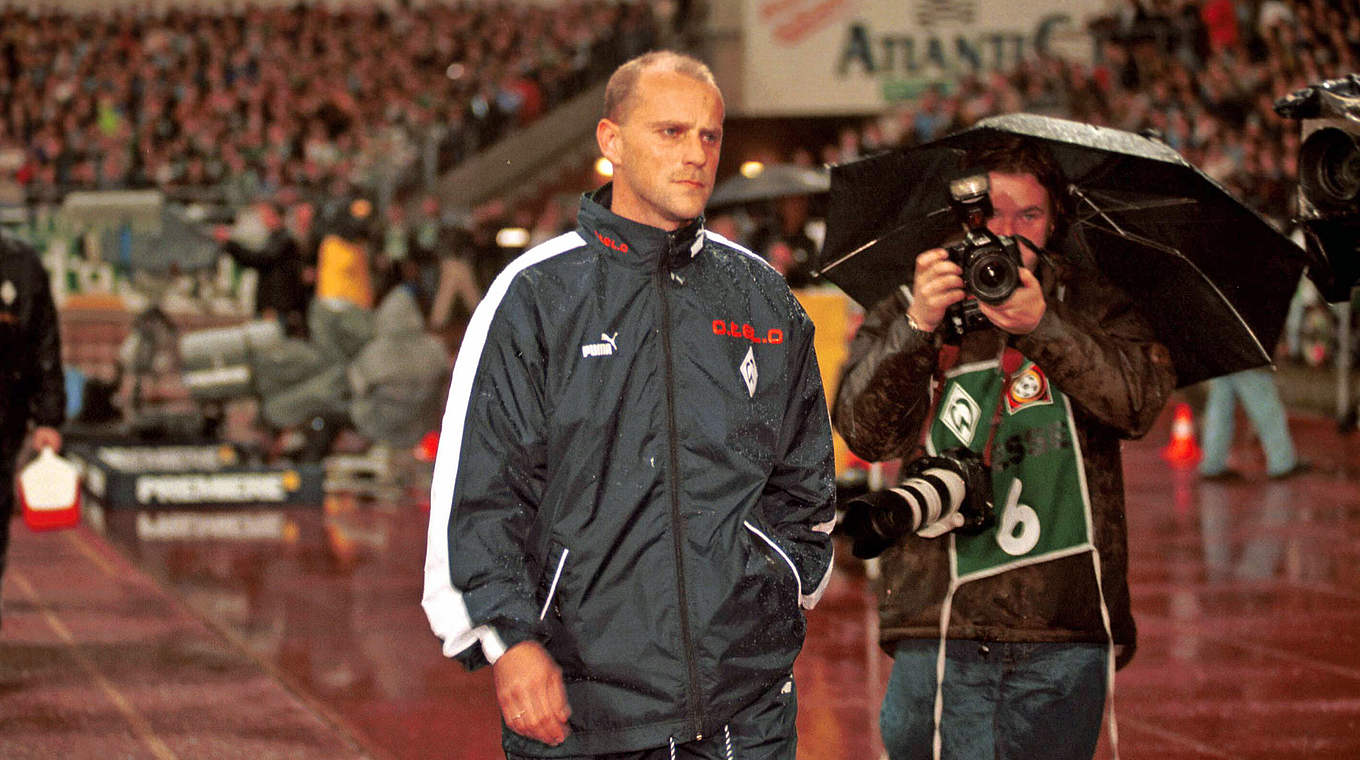 Trainerdebüt für Werder Bremen: Thomas Schaaf 1999 © imago