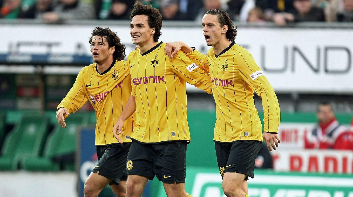 He grabbed his first goal from a counterattack in a game against Bremen © 2008 Getty Images