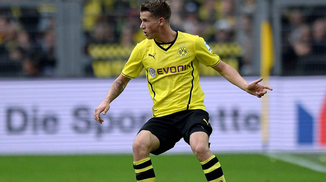 His Bundesliga debut came during the 2013/14 season in BVB colours © 2013 Getty Images