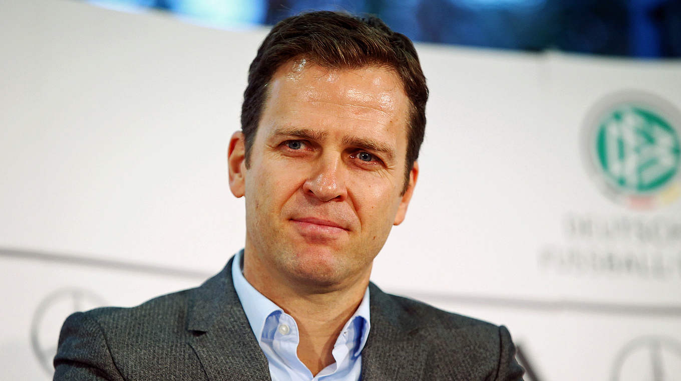 Oliver Bierhoff: "I want to move and change thigns substainibly and soundly." © 2014 Getty Images