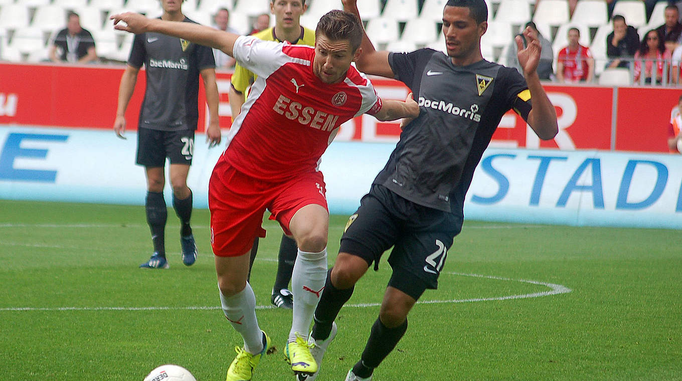 Kopf-an-Kopf-Rennen: Essens Benjamin Baier (l.) und Aachens Aimen Demai © MSPW