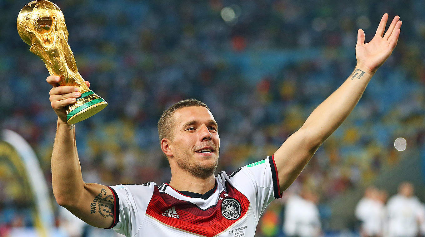 Weltmeister in Rio de Janeiro: Lukas Podolski © 2014 Getty Images
