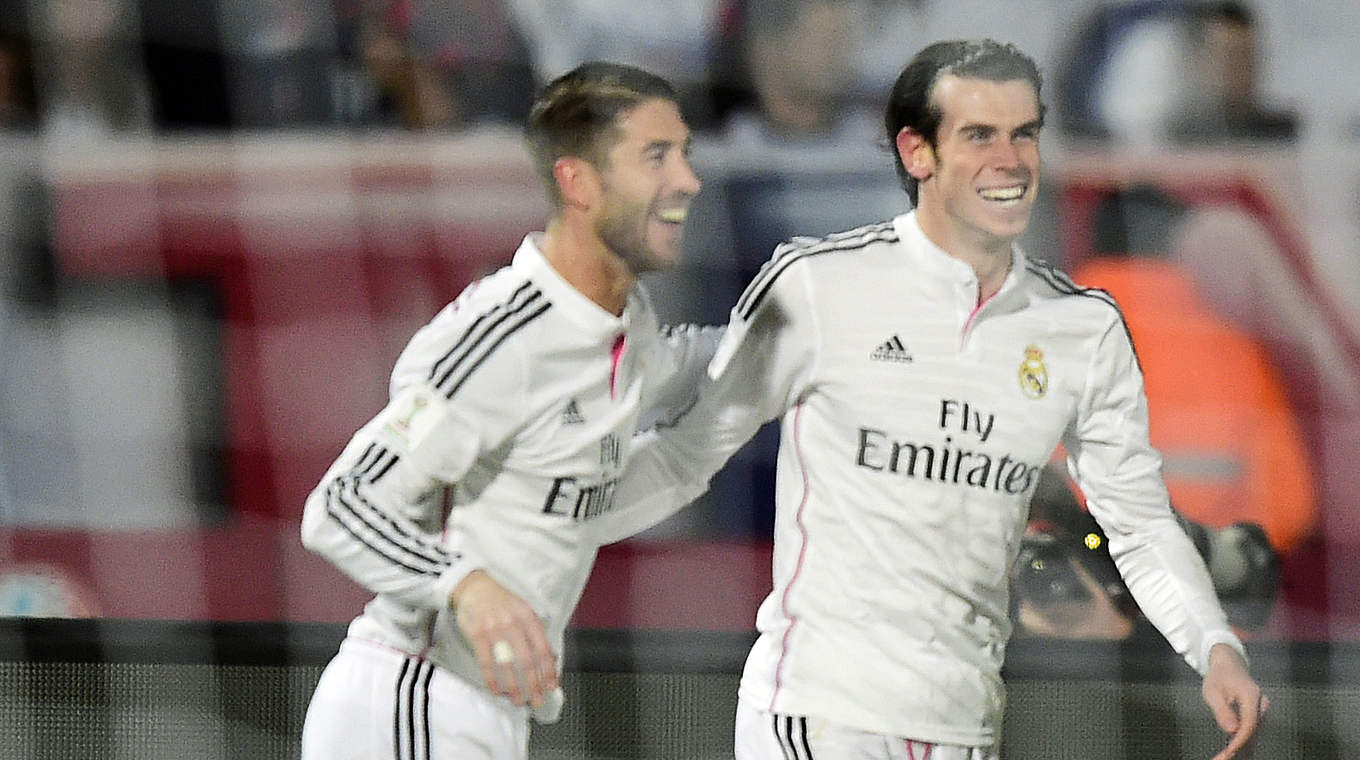 Torschützen für Real: Ramos (l.) und Bale © AFP