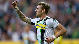 Hahn joined Borussia from Augsburg in the summer © 2014 Getty Images