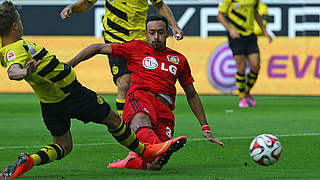 Das schnellste Tor der Bundesliga-Geschichte gleich am 1. Spieltag: Bellarabi (r.) © 2014 Getty Images
