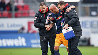 Fehlt RB Leipzig aufgrund eines Teilrisses des Innenbandes im Knie: Tim Sebastian © 2014 Getty Images