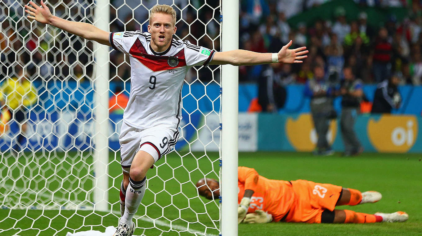 Schürrle's goal against Algeria means he makes the final stage of voting © 2014 Getty Images