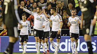 Valencia remain on track for Champions League football © AFP