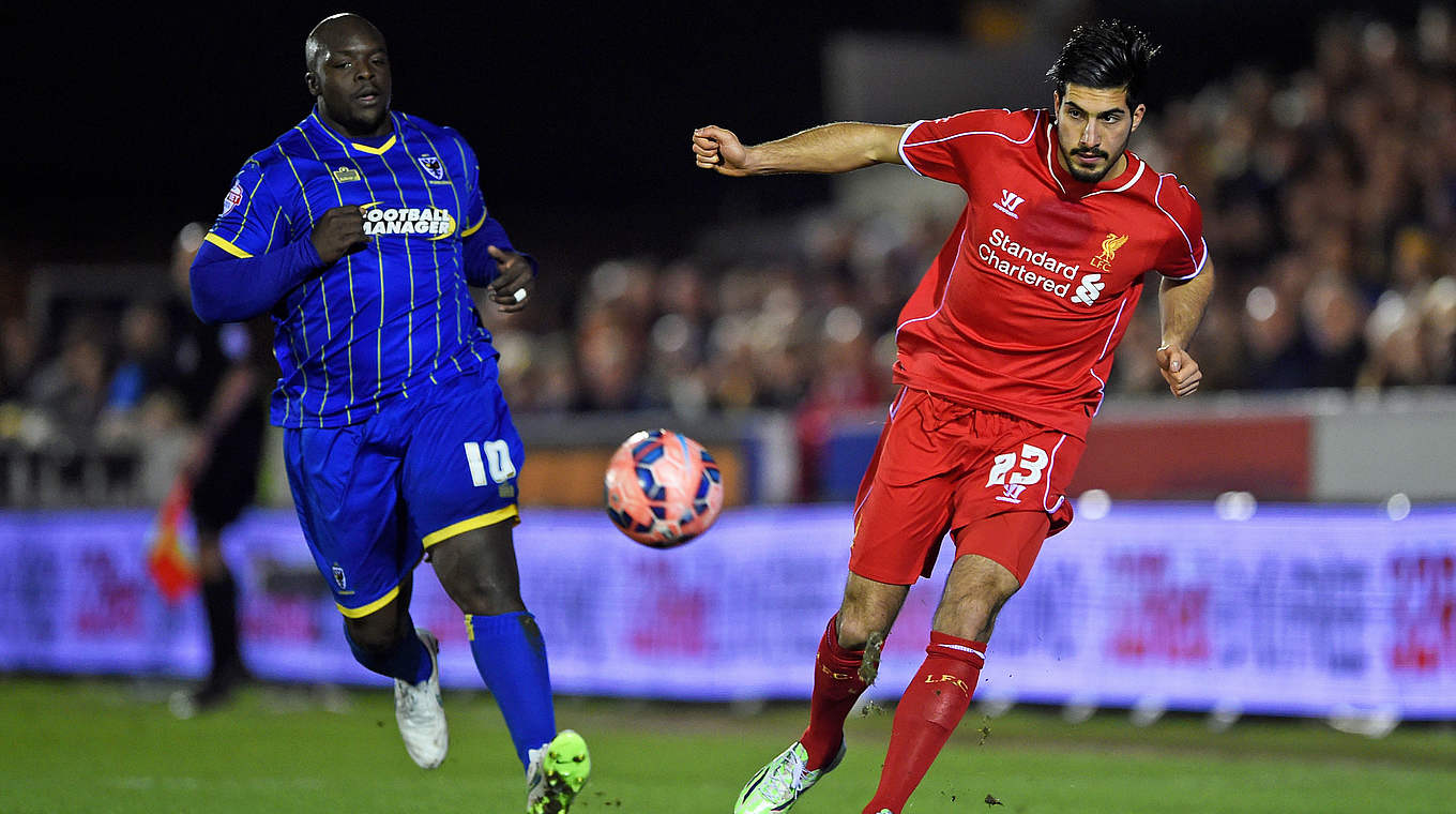 Stand in der Startelf Liverpools: Emre Can (r.) © 2015 Getty Images