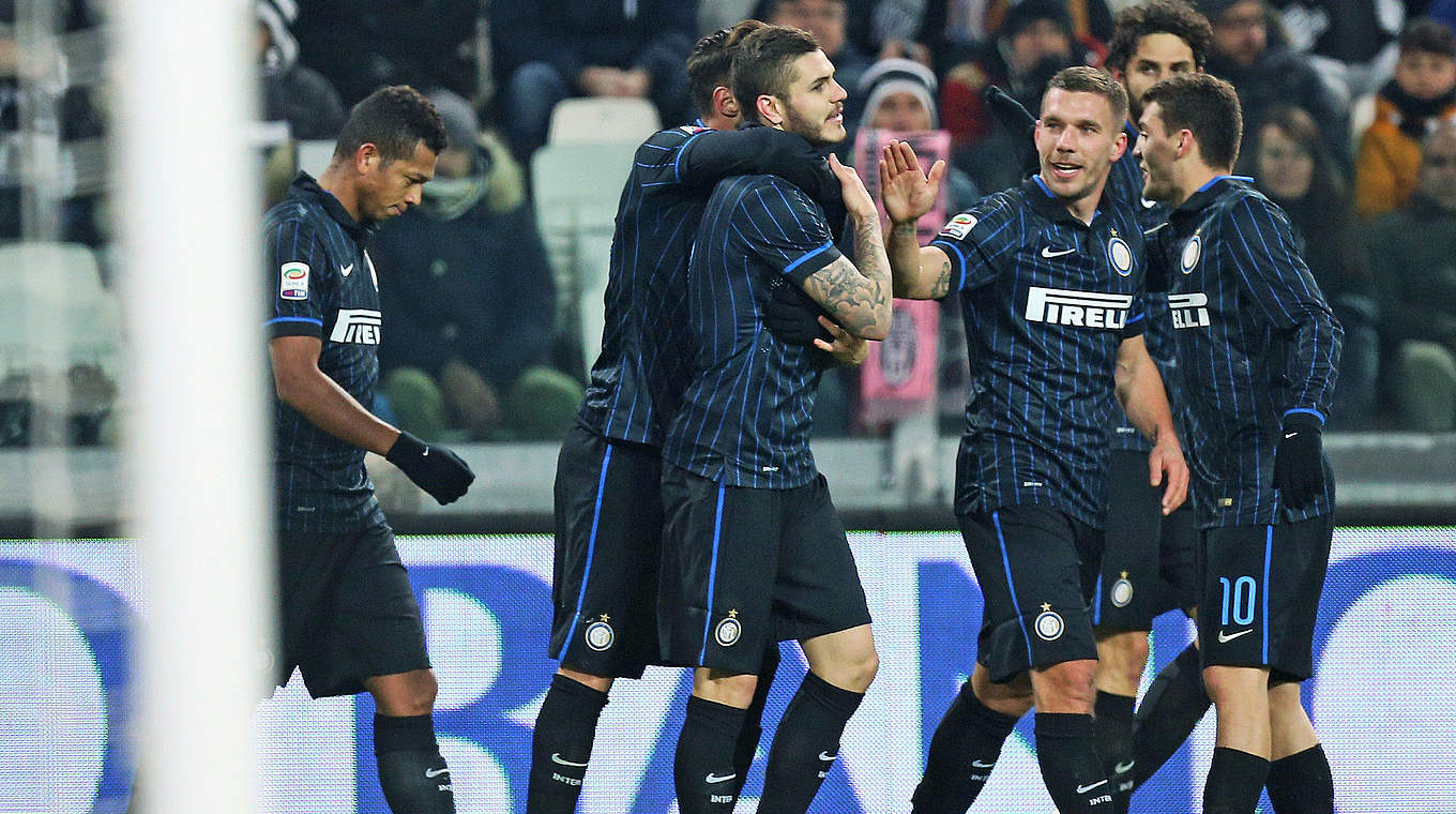 Podolski made his debut for Inter away to Juventus © gettyimages
