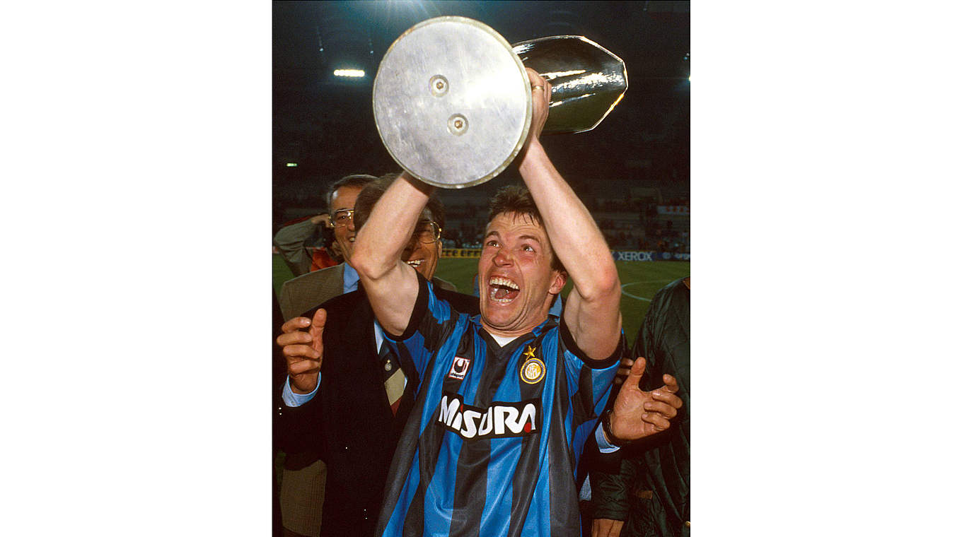 UEFA-Cup-Sieger 1991 mit Inter Mailand: Lothar Matthäus © imago