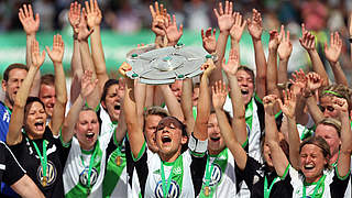Beste Klub-Mannschaft 2014: Der Deutsche Meister VfL Wolfsburg © 2014 Getty Images