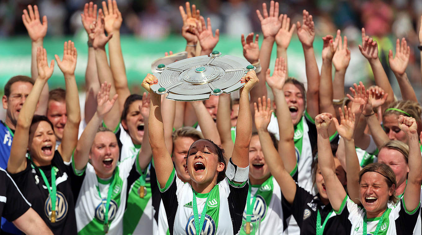 Beste Klub-Mannschaft 2014: Der Deutsche Meister VfL Wolfsburg © 2014 Getty Images