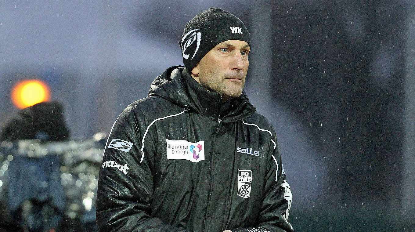 Erfurts Coach Walter Kogler: "Vorbereitung ist diesmal mit knapp vier Wochen kurz" © 2014 Getty Images
