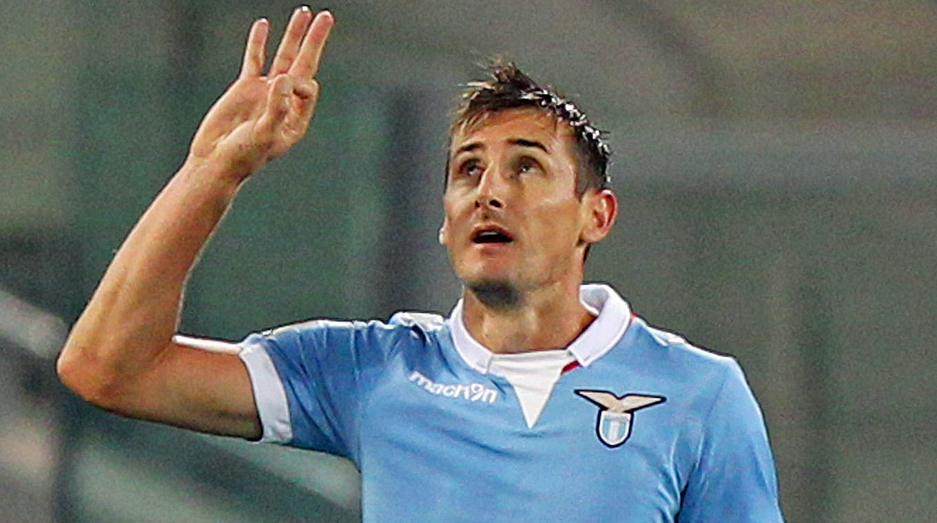 Anrecht auf weiteres Jahr bei Lazio: Miroslav Klose © 2014 Getty Images