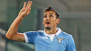 Anrecht auf weiteres Jahr bei Lazio: Miroslav Klose © 2014 Getty Images